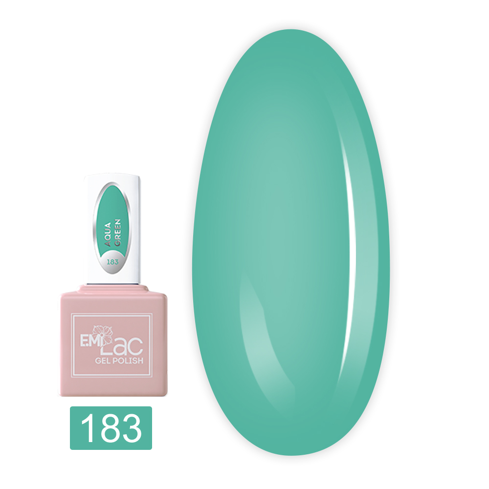 Гель-лак E.MI Lac 9 мл (183 Аква грін)