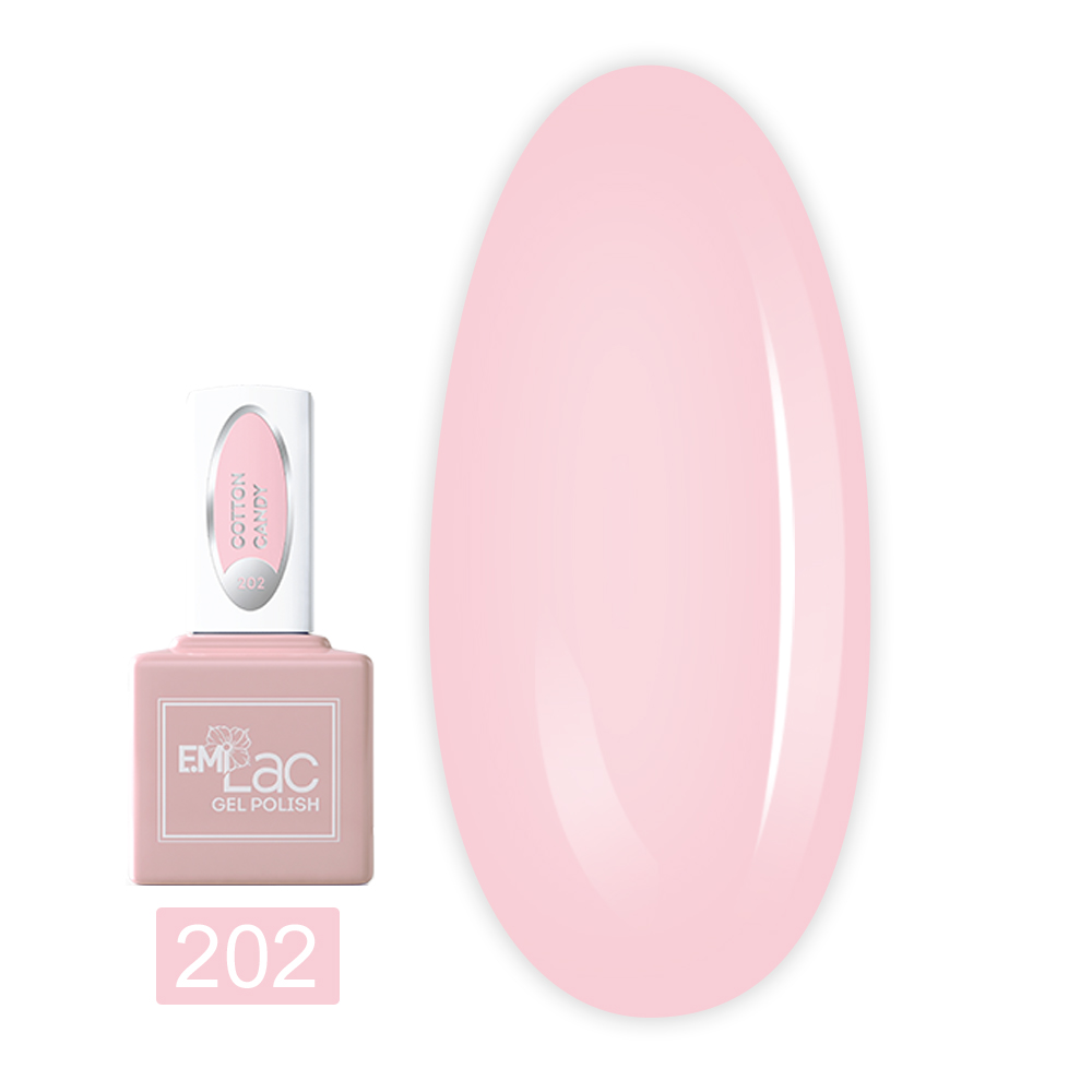 Гель-лак E.MI Lac 9 мл (202 Солодка вата)