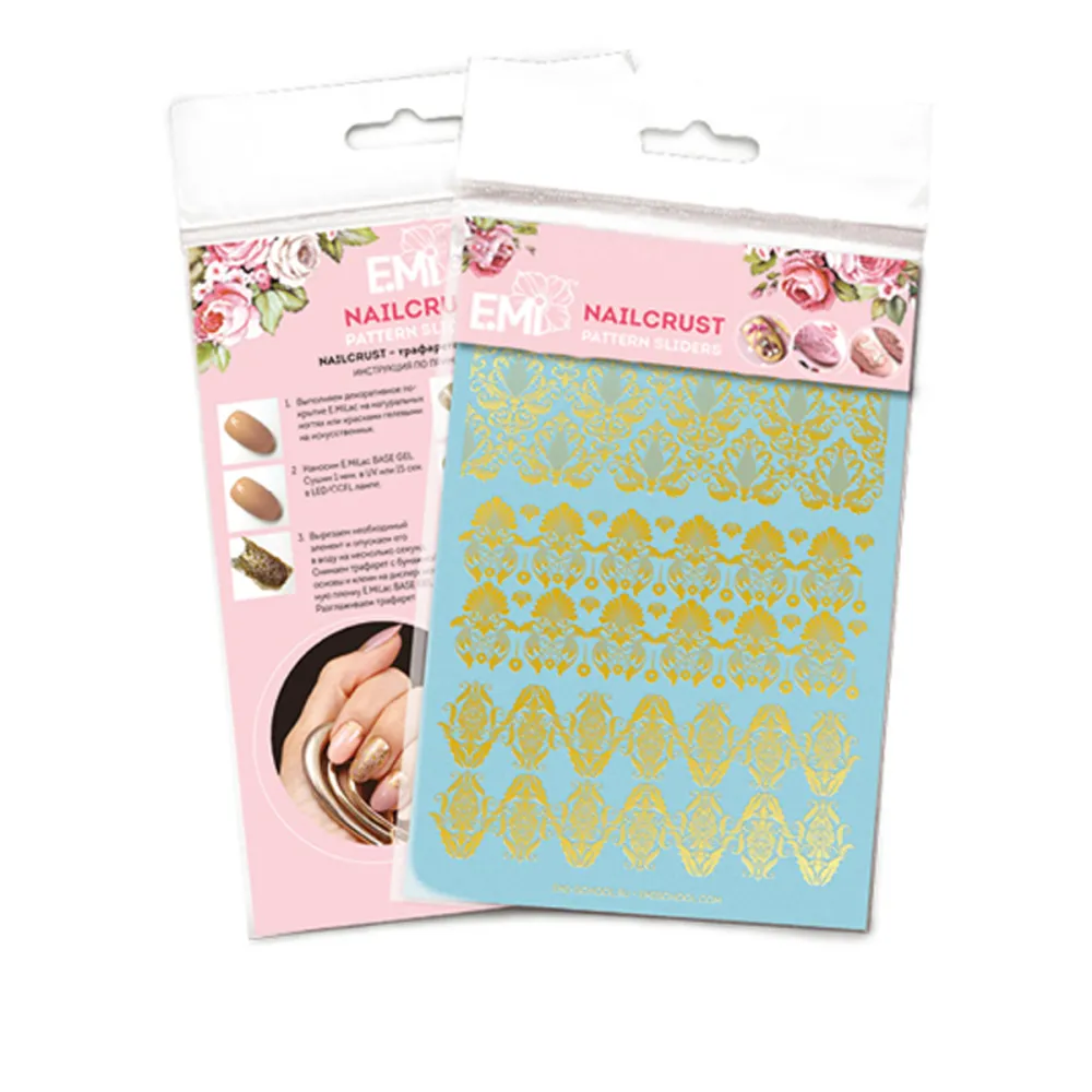 Трафарет-слайдер E.MI NailCrustt (Gold 20)