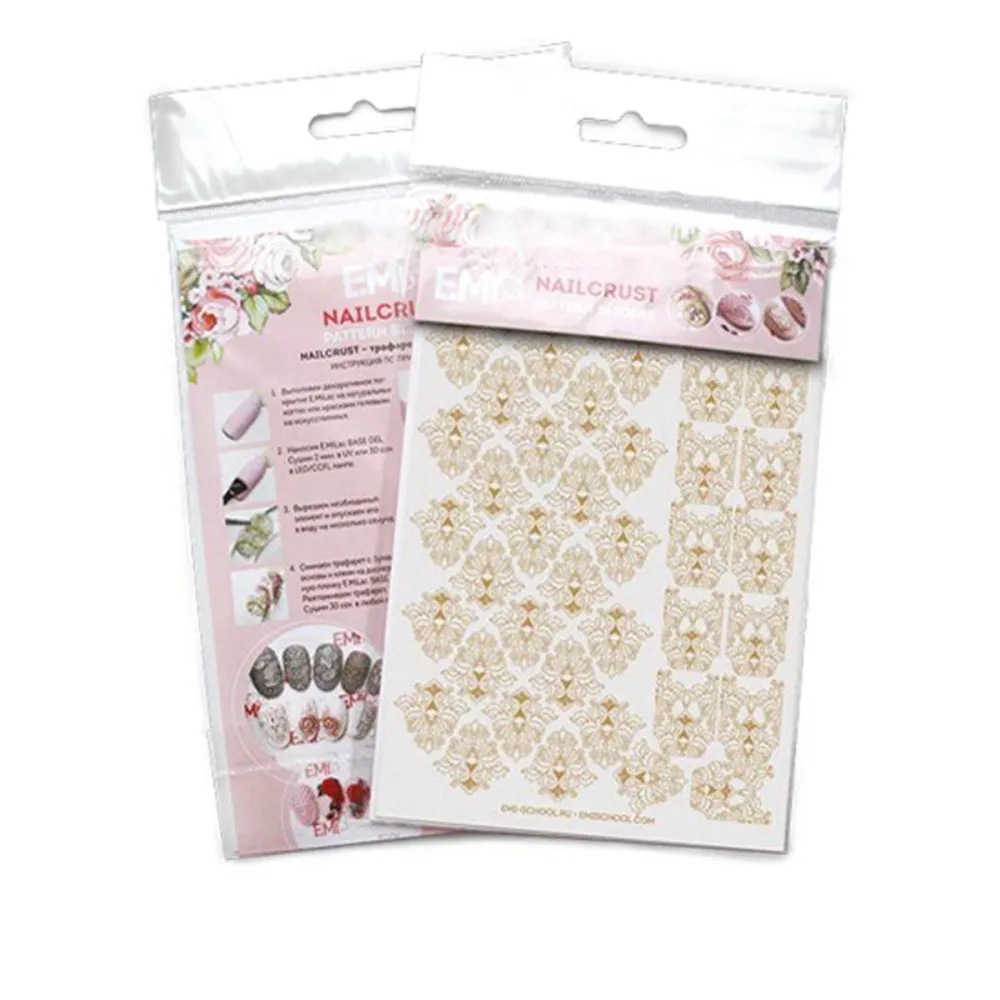 Трафарет-слайдер E.MI NailCrustt (* светло-бежевый 07)