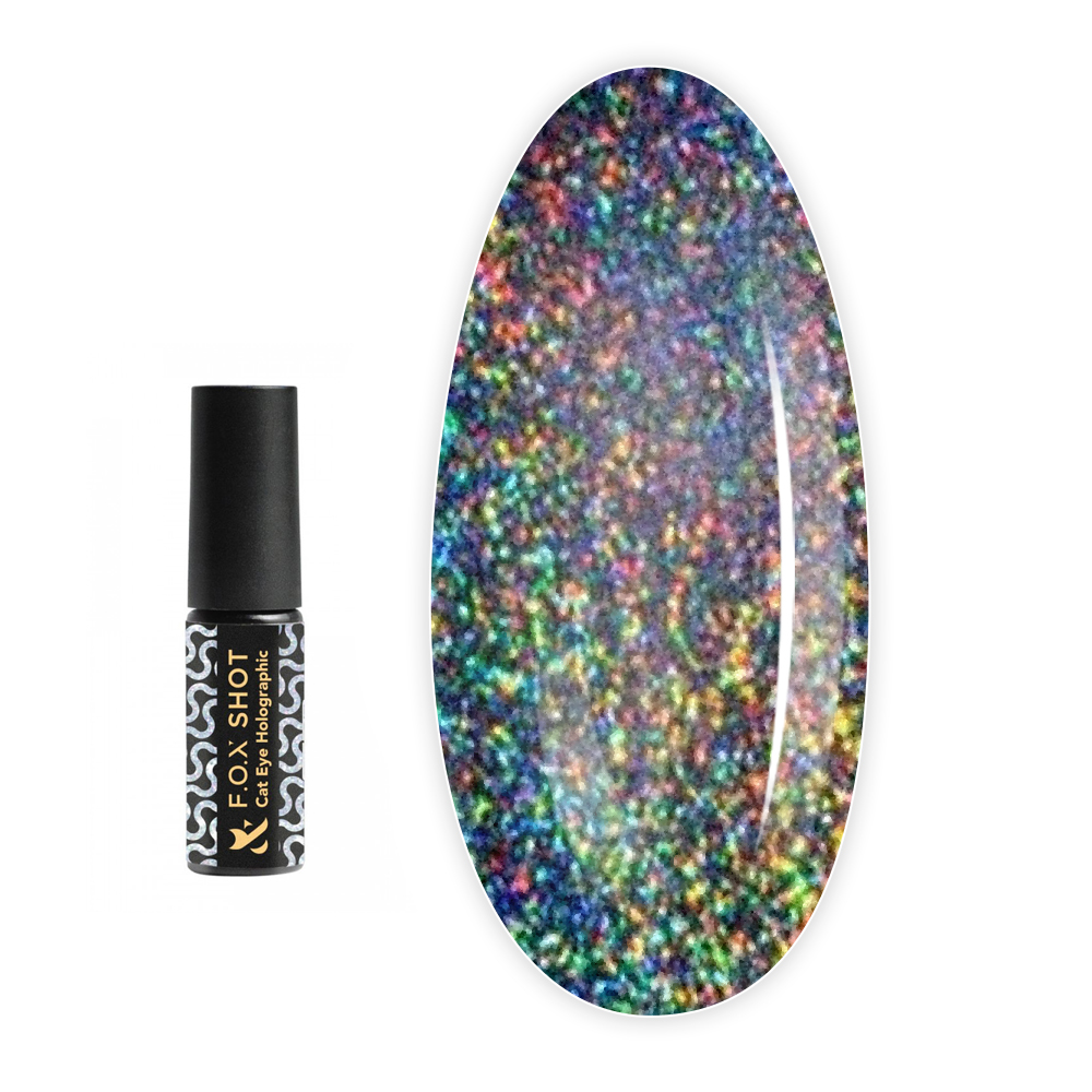 Гель лак FOX Shot Cat Eye Holograghic 5 g