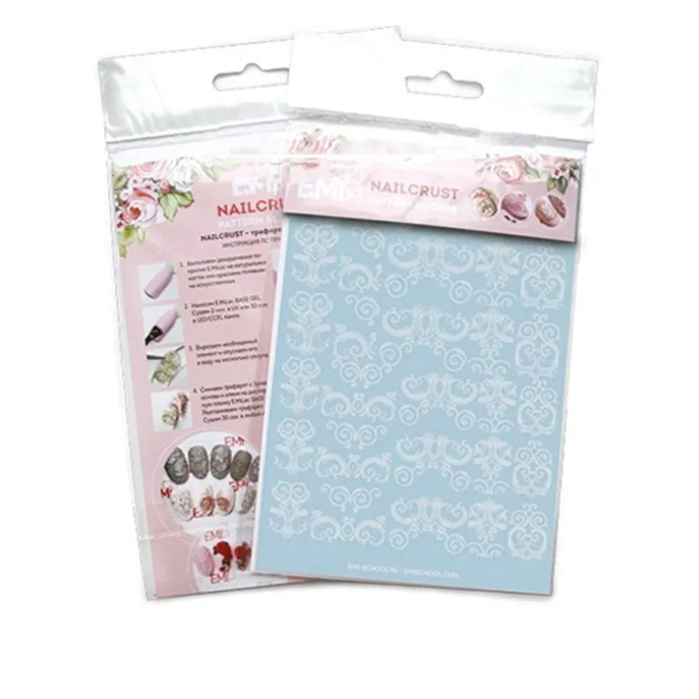 Трафарет-слайдер E.MI NailCrustt (White 06)