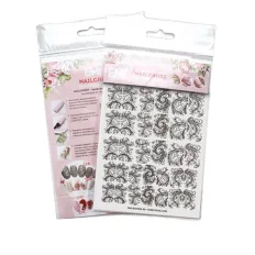 Трафарет-слайдер E.MI NailCrustt (Black 01)