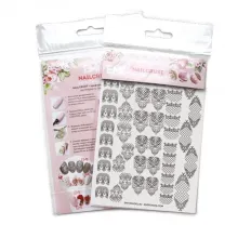 Трафарет-слайдер E.MI NailCrustt (Black 10)