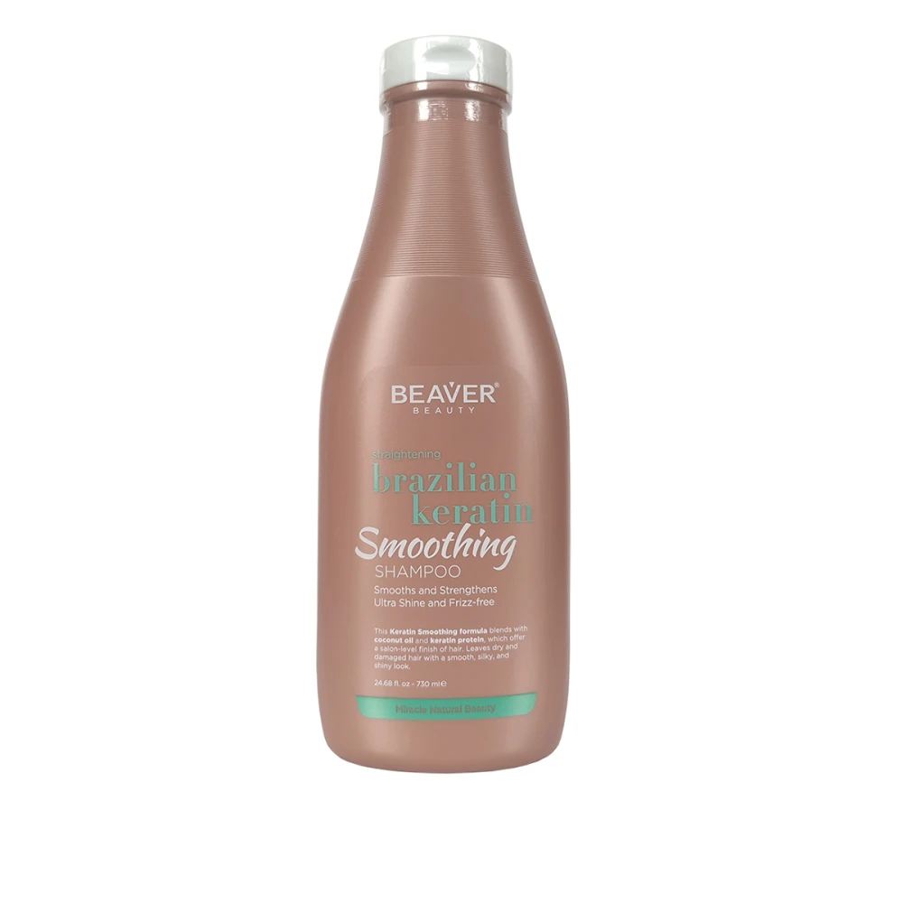 Шампунь BEAVER Brazilian Keratin для эластичности волос 730 мл
