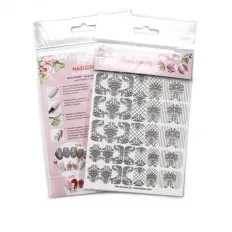 Трафарет-слайдер E.MI NailCrustt (Black 03)