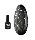 Топ для гель-лаку ART In Detail Shell Top Silver із срібними пластивцями 10 мл