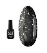 Топ для гель лака ART In Shell Top Silver с серебряными хлопьями 10 мл