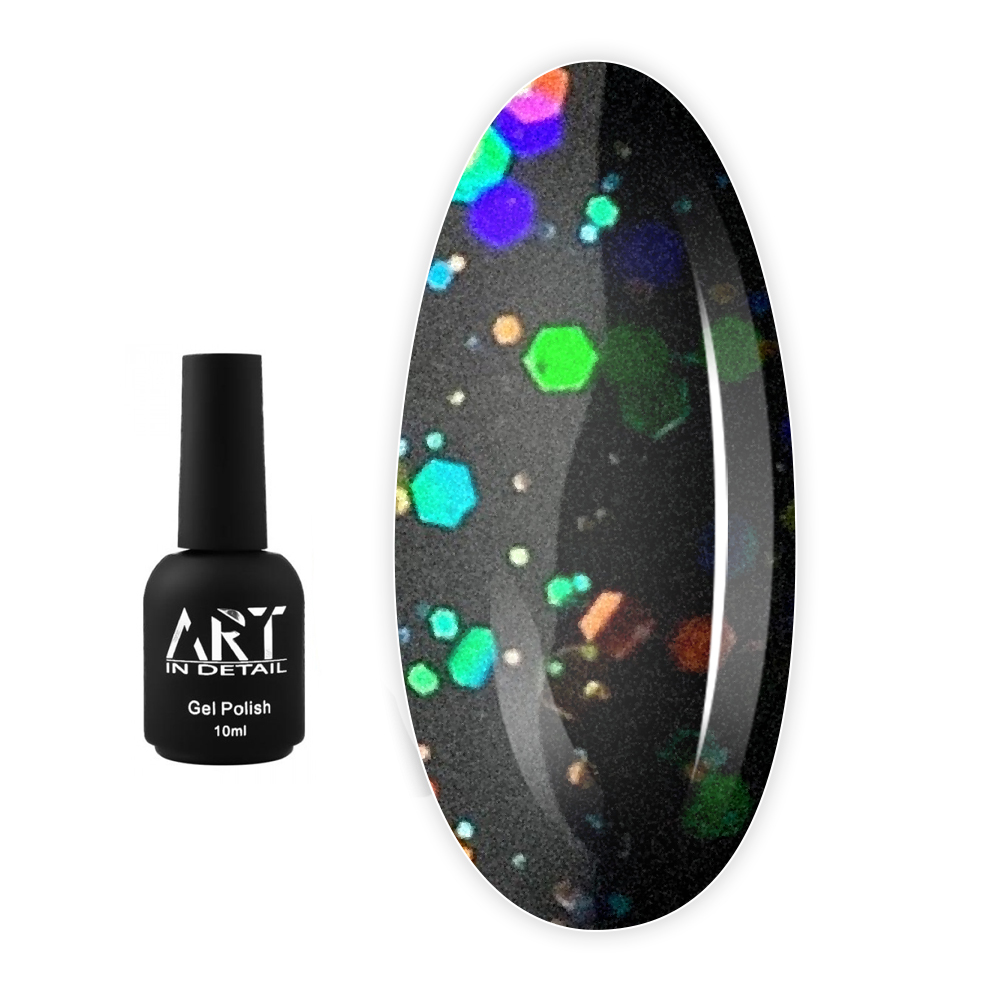 Топ для гель лака ART In Detail No Wipe Top Crush с блестками 10 мл
