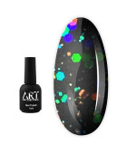 Топ для гель-лаку ART In Detail No Wipe Top Crush з блістками 10 мл