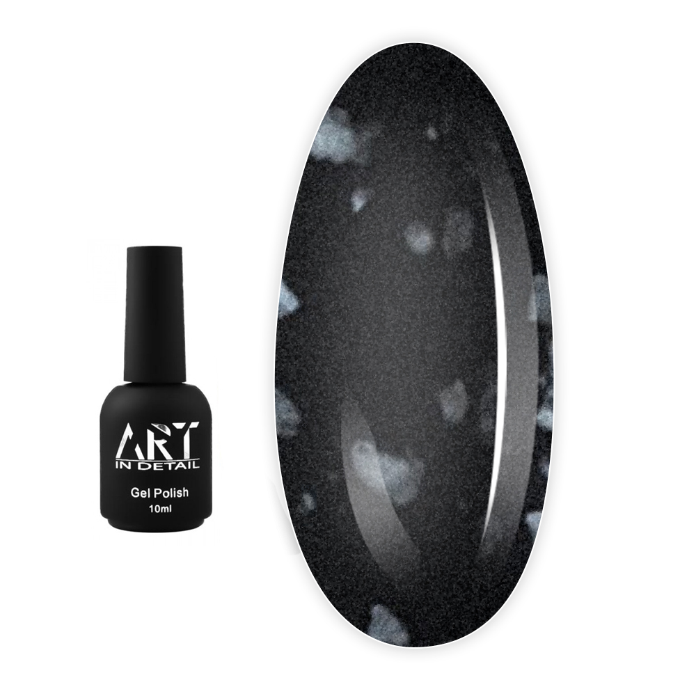 Топ для гель лака ART In Detail No Wipe Top White Flake с белыми хлопьями 10 мл