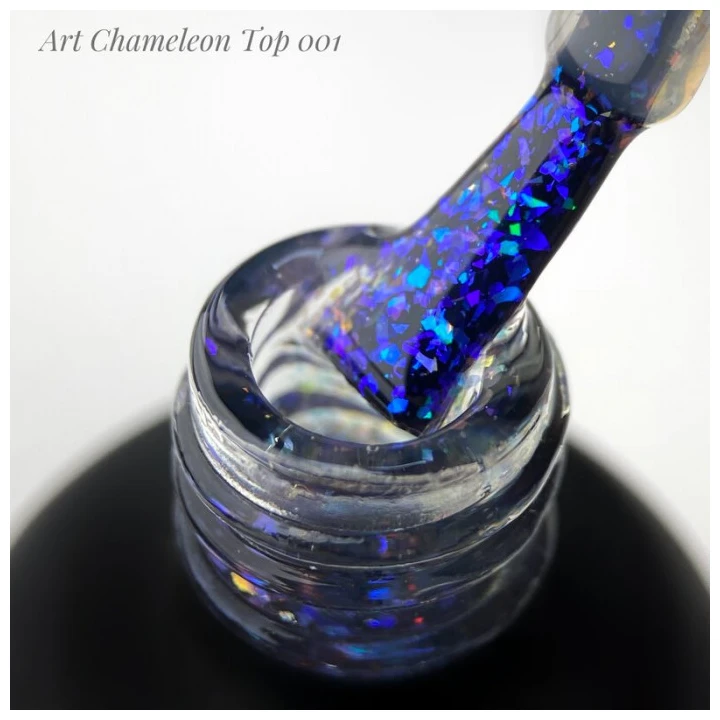 Топ для гель лака ART In Detail Wipe Chameleon Top с хлопьями единорог 10 мл (001)