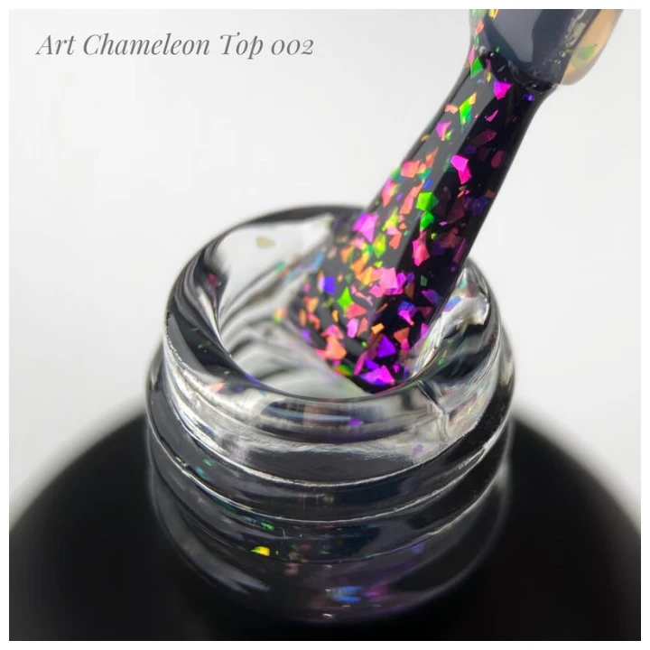 Топ для гель лака ART In Detail Wipe Chameleon Top с хлопьями единорог 10 мл (002)
