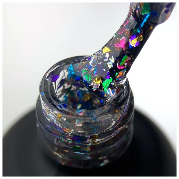 Топ для гель лака ART In Detail Shell Top Rainbow с разноцветными хлопьями 10 мл