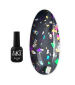 Топ для гель-лаку ART In Detail Shell Top Rainbow із різнокольоровими пластивцями 10 мл