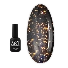 Топ для гель лака ART In Detail No Whipe Flash Top Gold золотой светоотражающий 10 мл