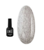 Топ для гель-лаку ART In Detail No Wipe Wool Top Black з чорними ворсинками 10 мл
