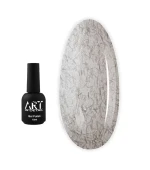 Топ для гель лака ART In Detail No Wipe Wool Top Black с черными ворсинками 10 мл