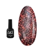 Топ для гель лака ART In Detail No Whipe Flash Top Red светоотражающий 10 мл