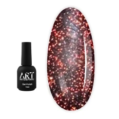 Топ для гель лака ART In Detail No Whipe Flash Top Red светоотражающий 10 мл