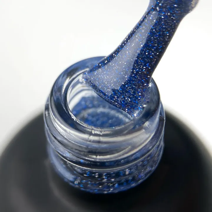 Топ для гель лака ART In Detail No Whipe Flash Top Blue светоотражающий 10 мл