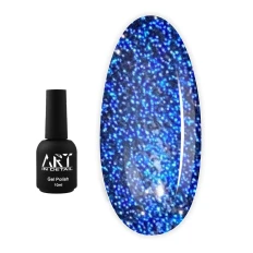Топ для гель лака ART In Detail No Whipe Flash Top Blue светоотражающий 10 мл