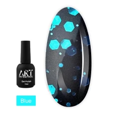 Топ для гель лака ART In Detail No Whipe Hive Top с шестигранниками10 мл (Blue)
