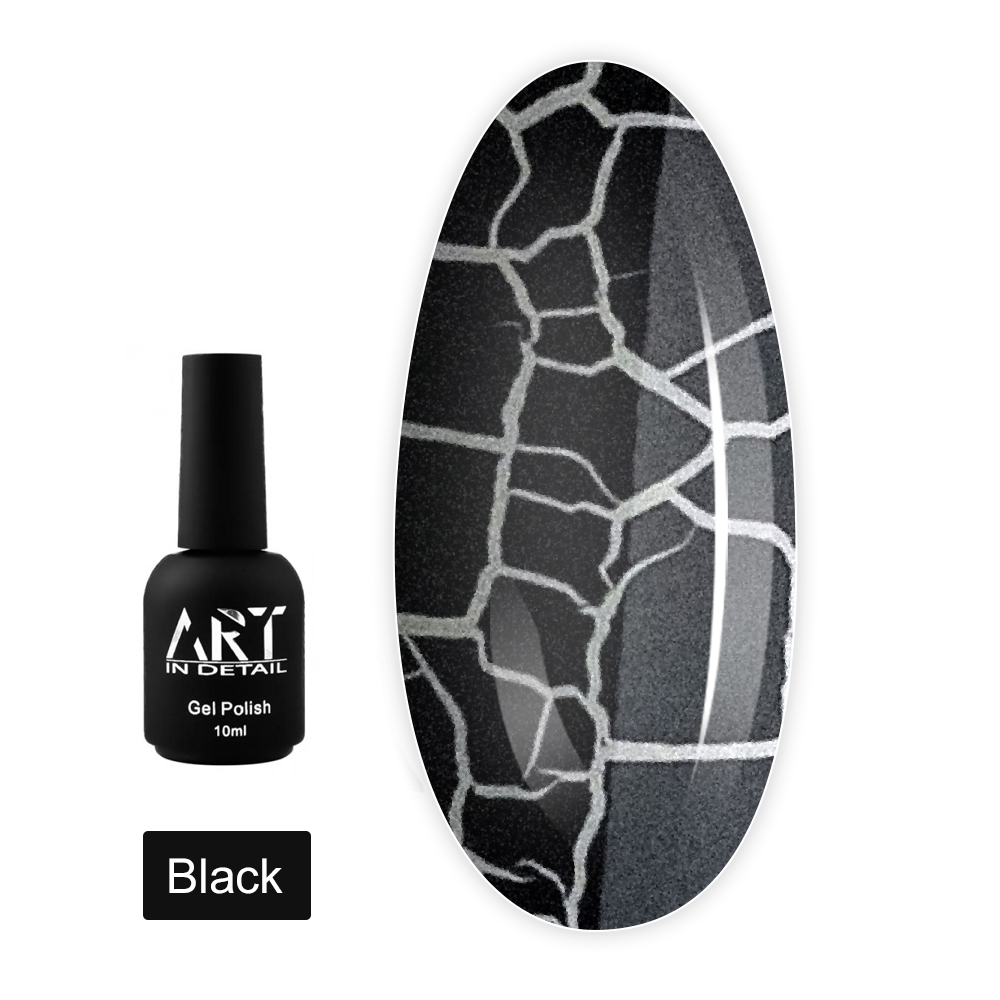 Гель лак ART In Detail Crack Effect 10 мл (Black)