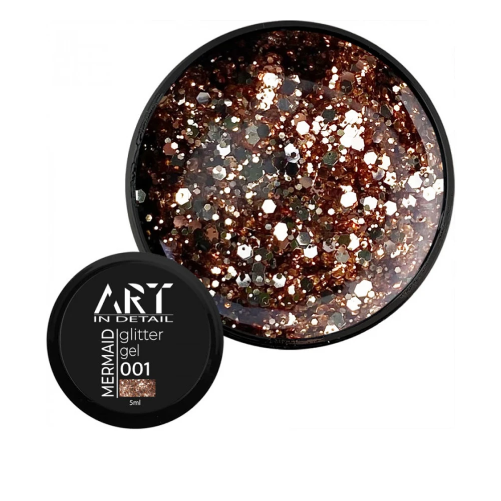 Гель с блестками ART In Detail Mermaid Glitter Gel 5 мл (001)