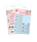 Трафарет-слайдер E.MI NailCrustt (Золотой/белый/черный №10)