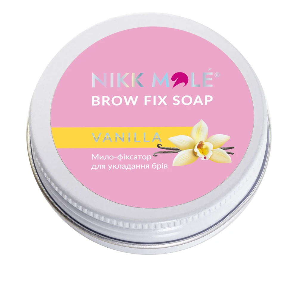Мыло – фиксатор Nikkmole для бровей 30 г (Vanilla)