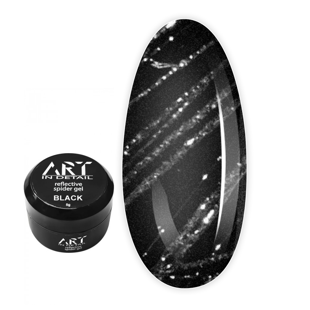Гель-паутинка ART In Detail Reflective Spider светоотражающий 5 мл (Black)