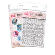 Трафарет-слайдер E.MI NailCrustt (Птахи №38)