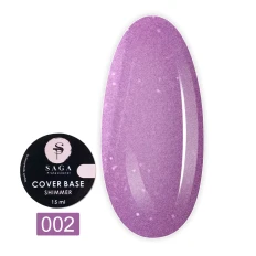 База Saga Cover Shimmer Камуфлююча з шимером 15 мл (02)