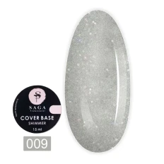 База Saga Cover Shimmer Камуфлююча з шимером 15 мл (09)