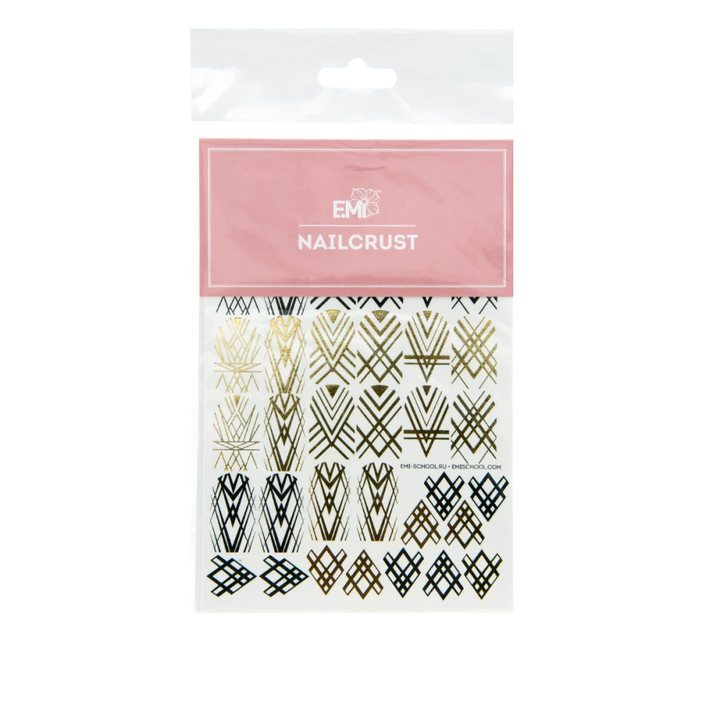 Трафарет-слайдер E.MI NailCrustt (Геометрия № 43)