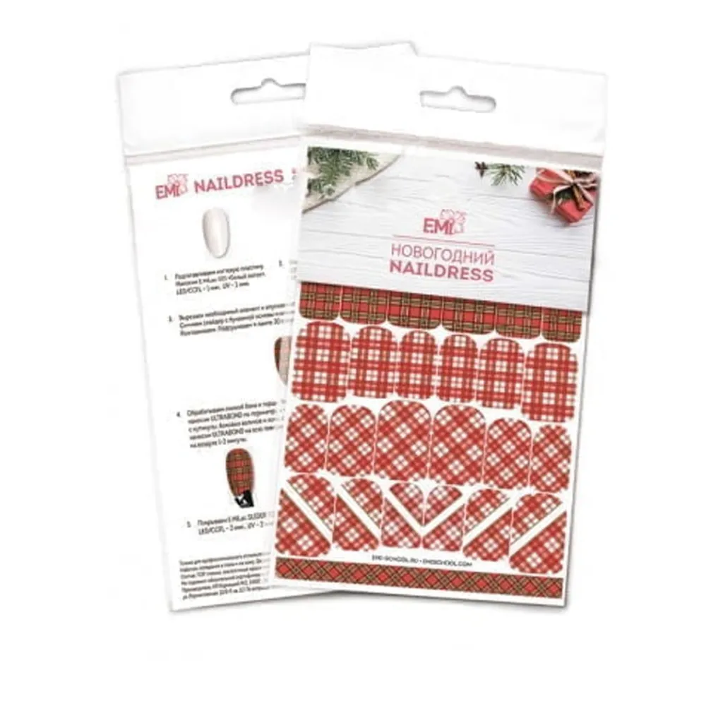 Слайдер-дизайн E.MI NailDress (26 Шотландська клітина)