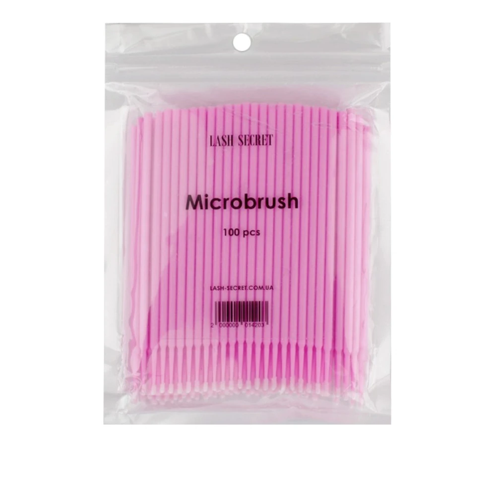 Палочки (микробрашер) Vivienne Lash Secret 100 шт (Розовый)