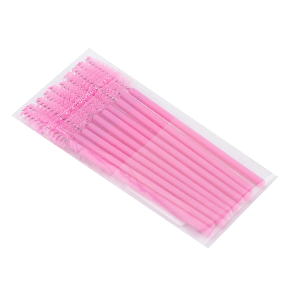 Щіточка для вій рожева ручка 10 шт Vivienne (ніжно-рожевий)