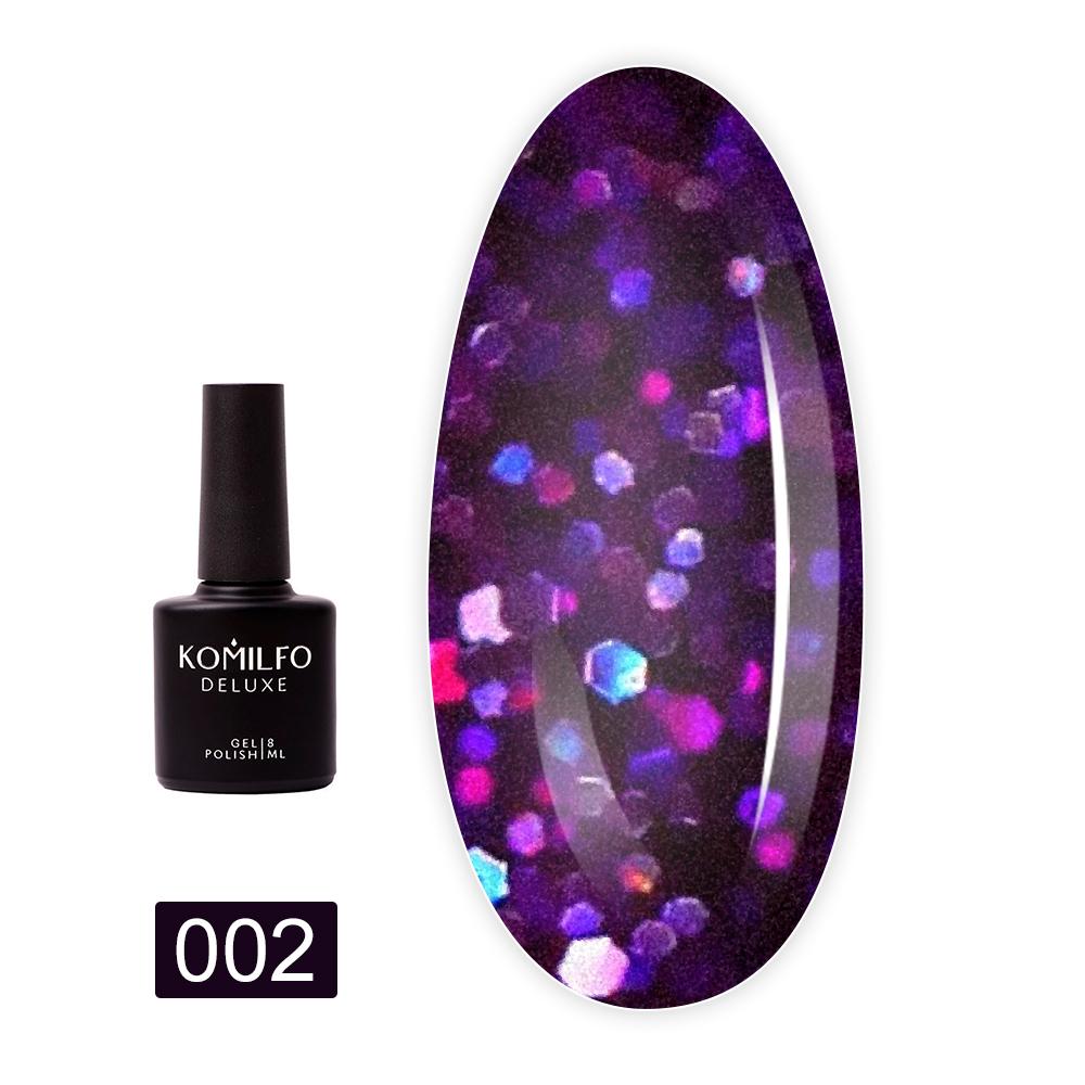 Гель лак KOMILFO Stardust Glitter 8 мл (002)
