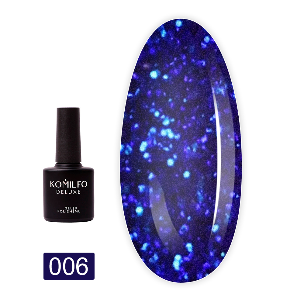 Гель лак KOMILFO Stardust Glitter 8 мл (006)