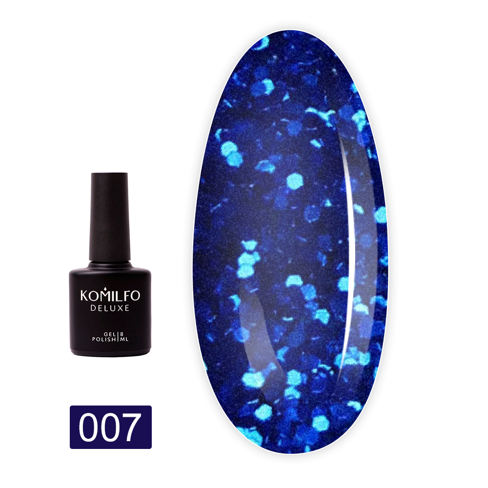 Гель-лак KOMILFO Stardust Glitter 8 мл (007)