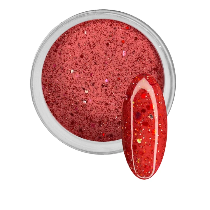 Пудра-Dip для покрытия ногтей Dip системой BB Collection 30 мл (013 Chilli pepper)