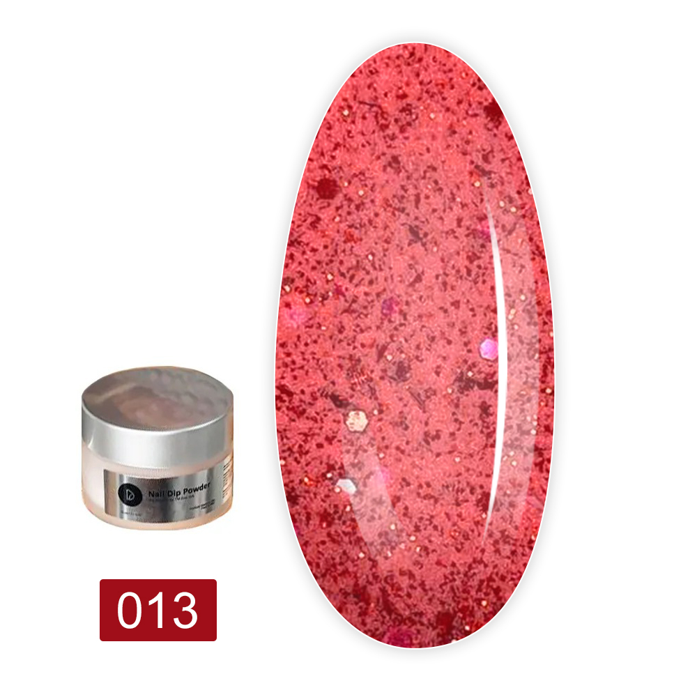 Пудра-Dip для покрытия ногтей Dip системой BB Collection 30 мл (013 Chilli pepper)