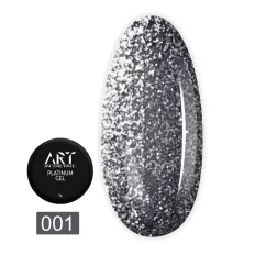 Гель ART In Detail Platinum Gel 5 мл (001 Cold Silver)