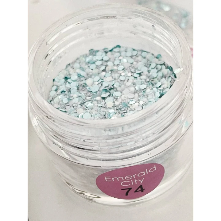 Пудра-Dip для покрытия ногтей Dip системой Christmas Collection 30 мл (074 Emerald City)