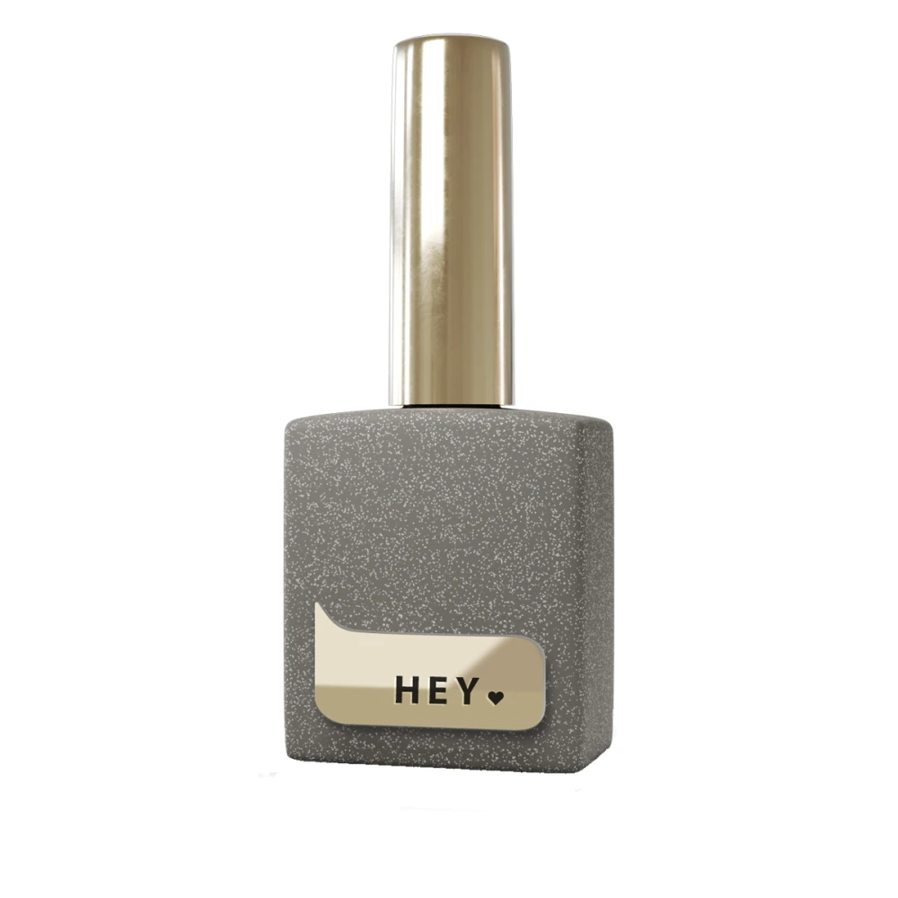 Топ Heylove FLAKES без липкого слоя с блестящими частицами фольги 15 мл (Silver glossy)