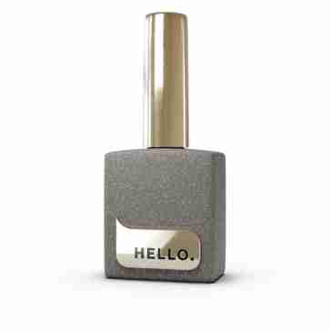 Топ HELLO FLAKES без липкого шару з блискучими частинками фольги 15 мл (Silver matte)