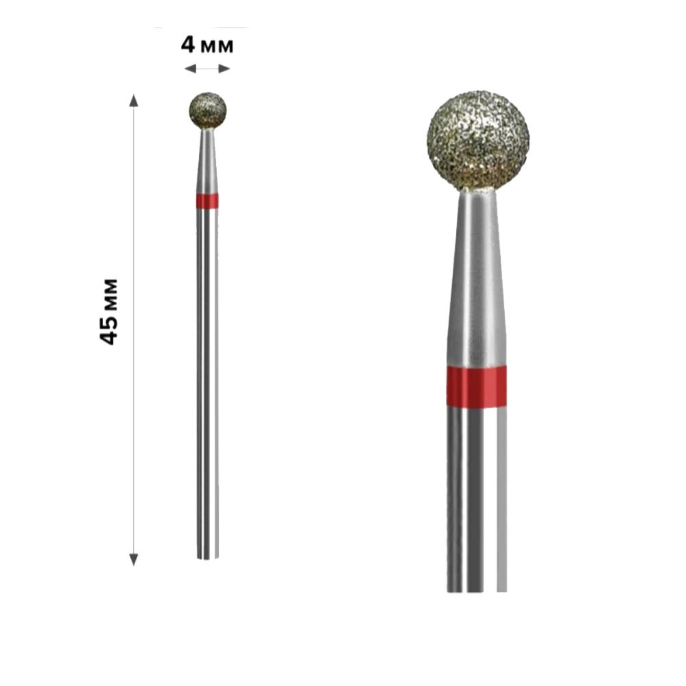 Фреза Алмазная mArt (Шарик Red 4 мм (М-017))