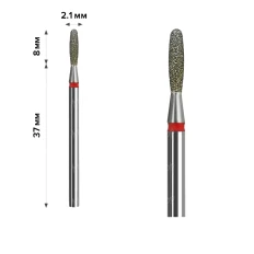 Фреза Алмазна mArt (Полумя тупе Red 2.1*8 (М-022))